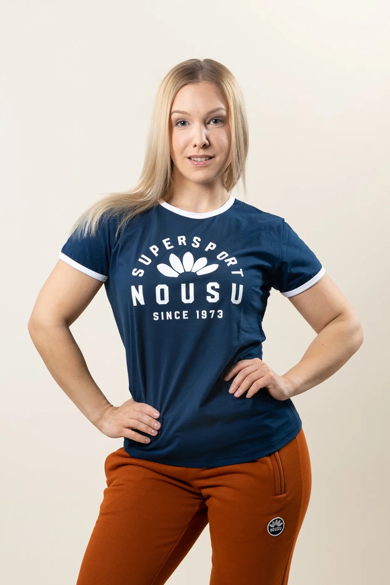 Nousu Supersport sininen naisten t-paita